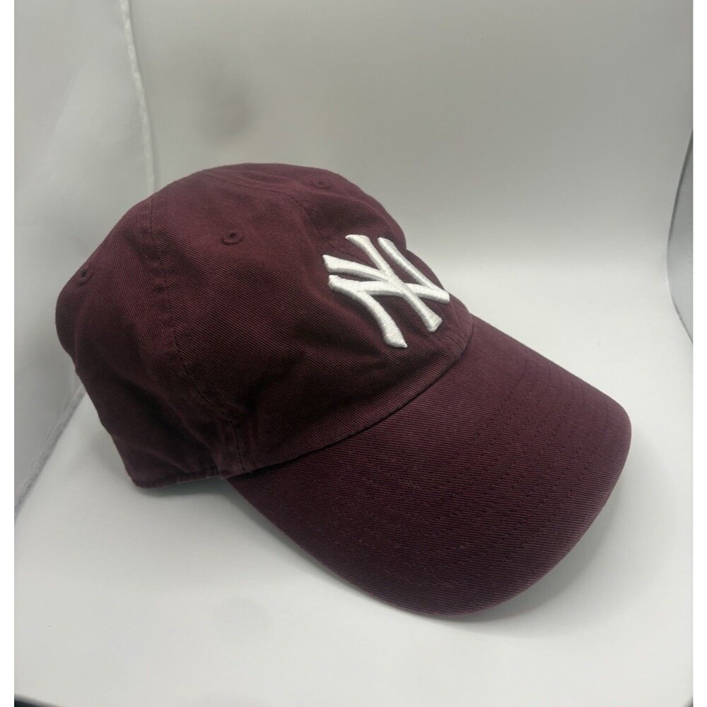 ‘47 MLB New York Yankees Maroon Ballpark Clean Up Hat - Picture 3 of 4